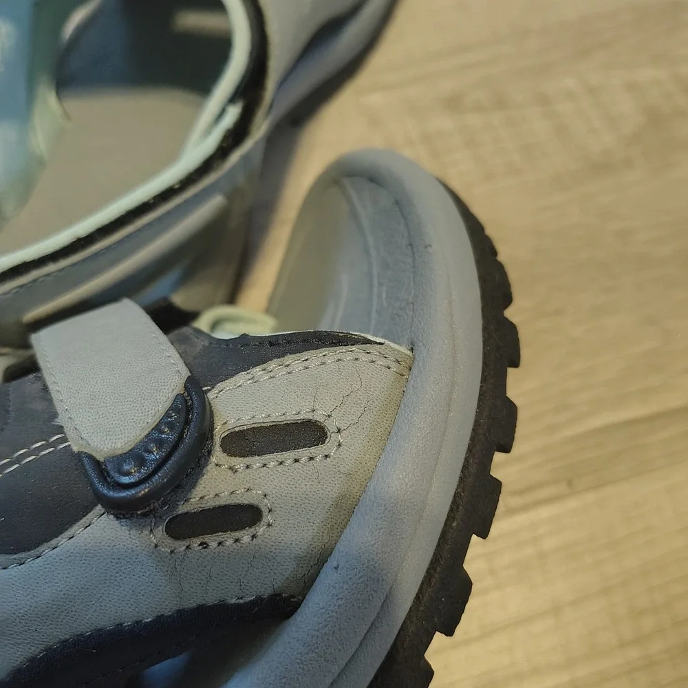 Merrell Womens Sport Sandals Grey Blue Adjustable Straps Hiking Walking Size 5